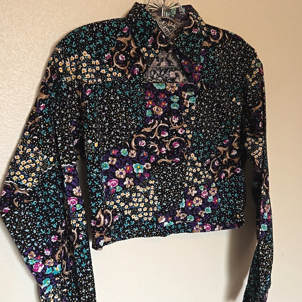 Vtg cropped western button down - Picture 4 of 10